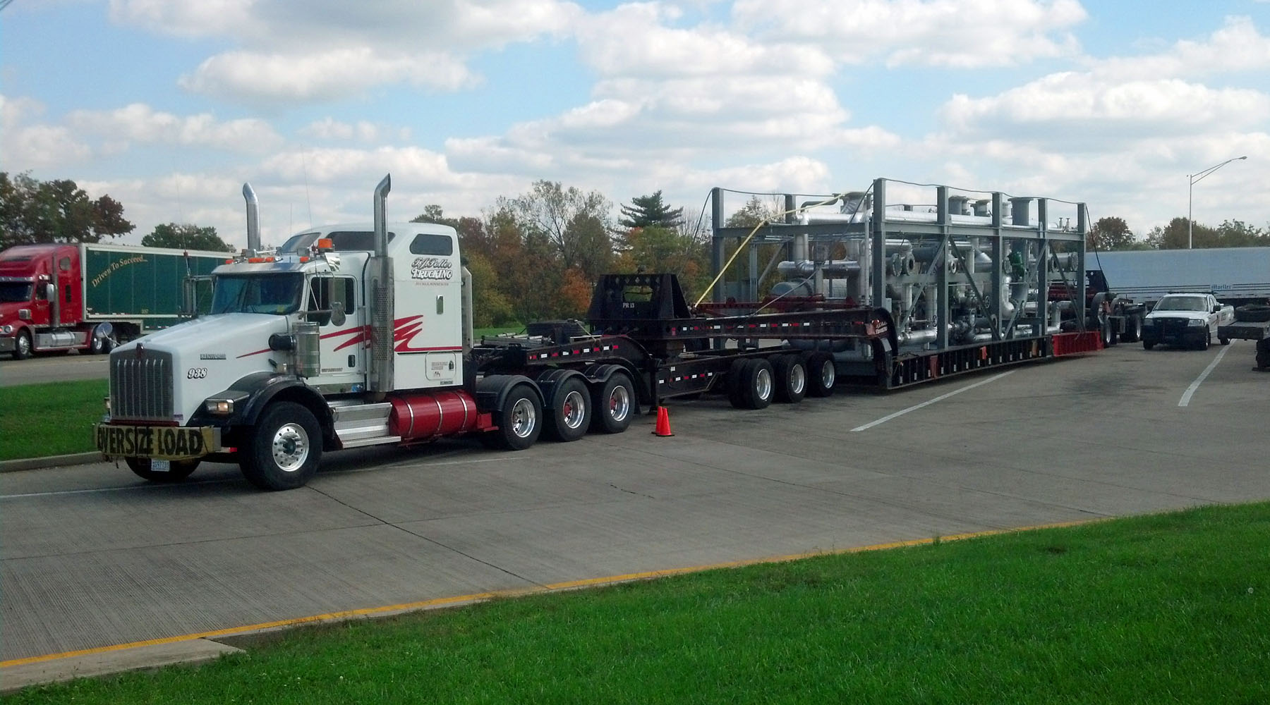 Compressor skid transport