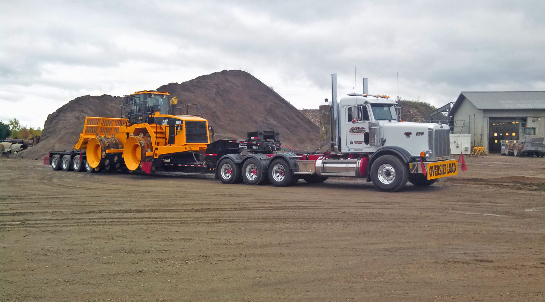 Construction equipment transport