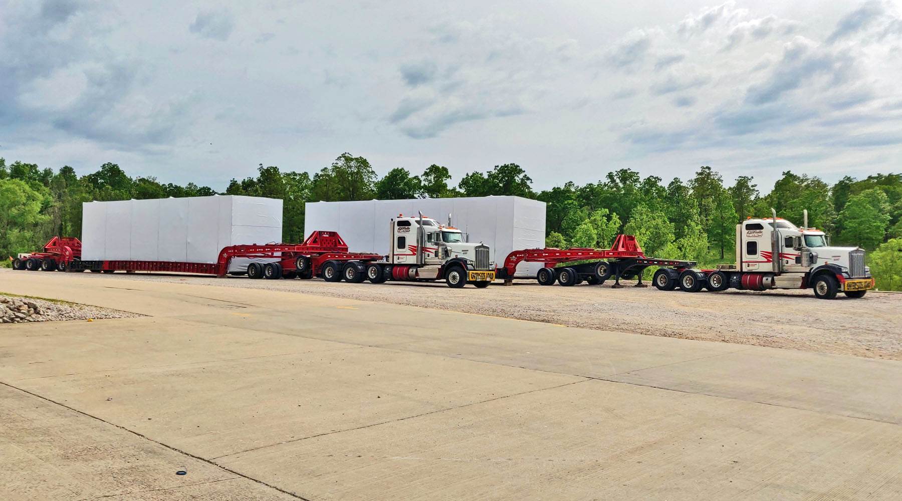 Perimeter trailers loaded